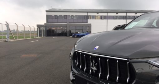 Maserati Levante outside Woodgate Aviation FBO